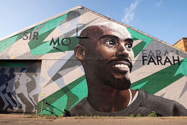 Sir Mo Farah mural